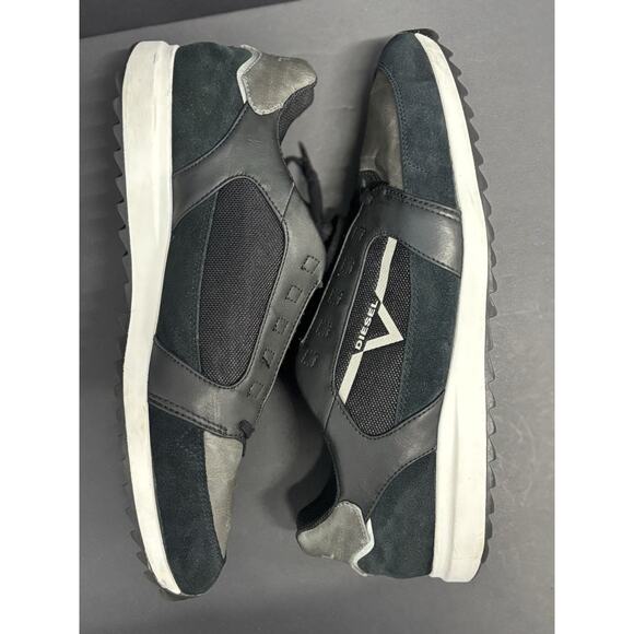 Diesel V-Staffetta S-Fleett Leather Sneakers Shoes Blue • Men’s 10.5 - Picture 6 of 11